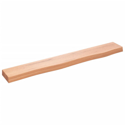 Ripiano Muro Marrone Chiaro 80x10x4 cm Massello Rovere Trattato | homemem39