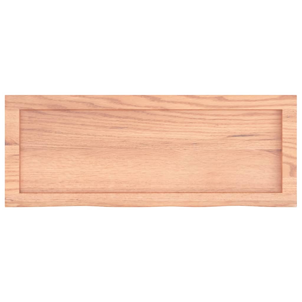 Ripiano Muro Marrone 80x30x(2-4) cm Massello Rovere Trattato | homemem39
