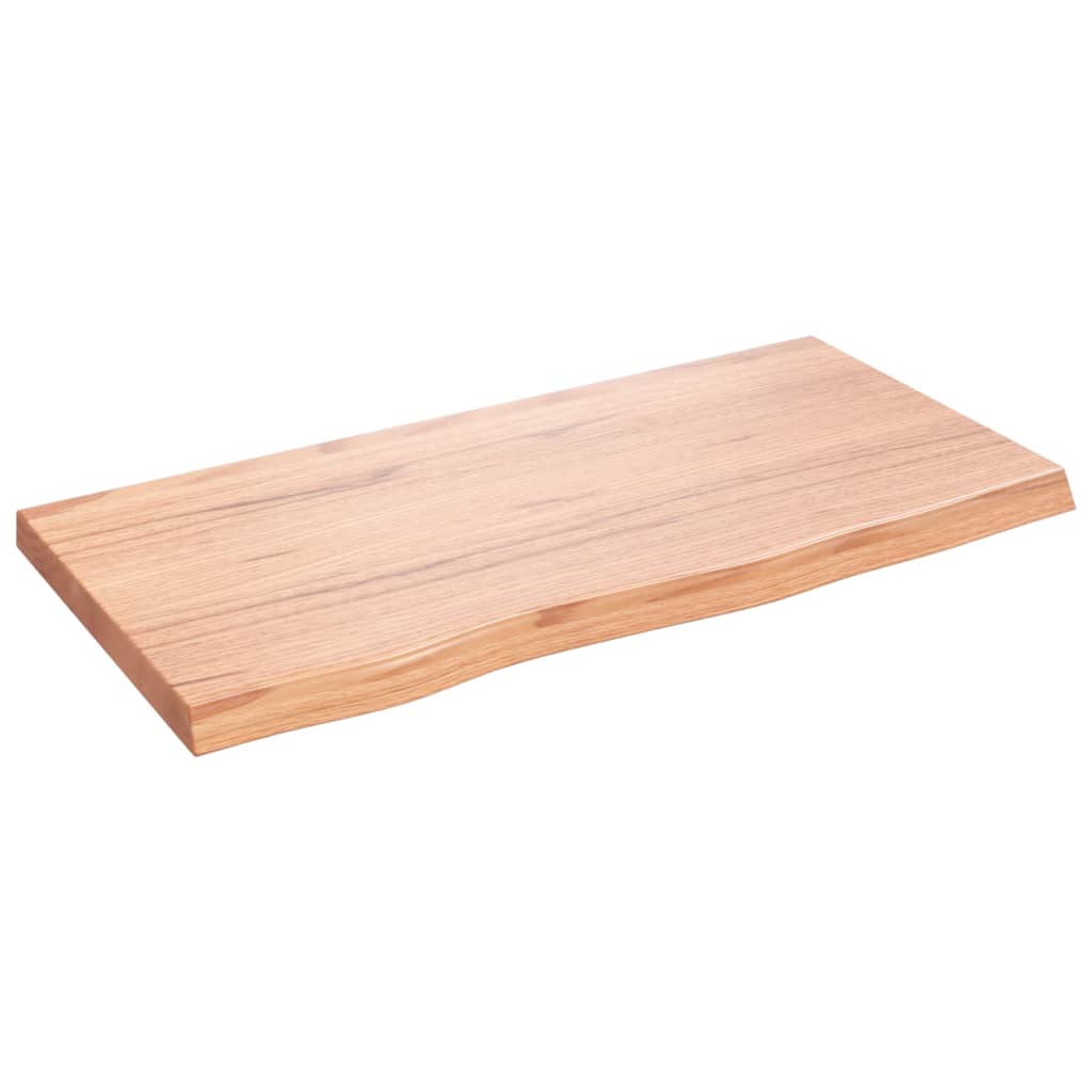 Ripiano Muro Marrone 80x40x(2-4) cm Massello Rovere Trattato | homemem39