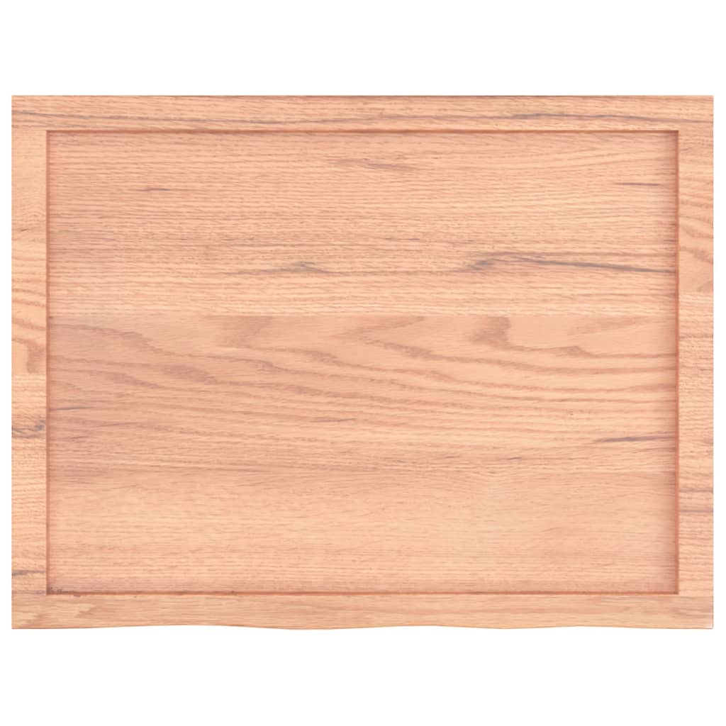 Ripiano Muro Marrone 80x60x(2-6) cm Massello Rovere Trattato | homemem39