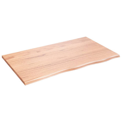 Ripiano Muro Marrone Chiaro 100x60x2cm Massello Rovere Trattato | homemem39