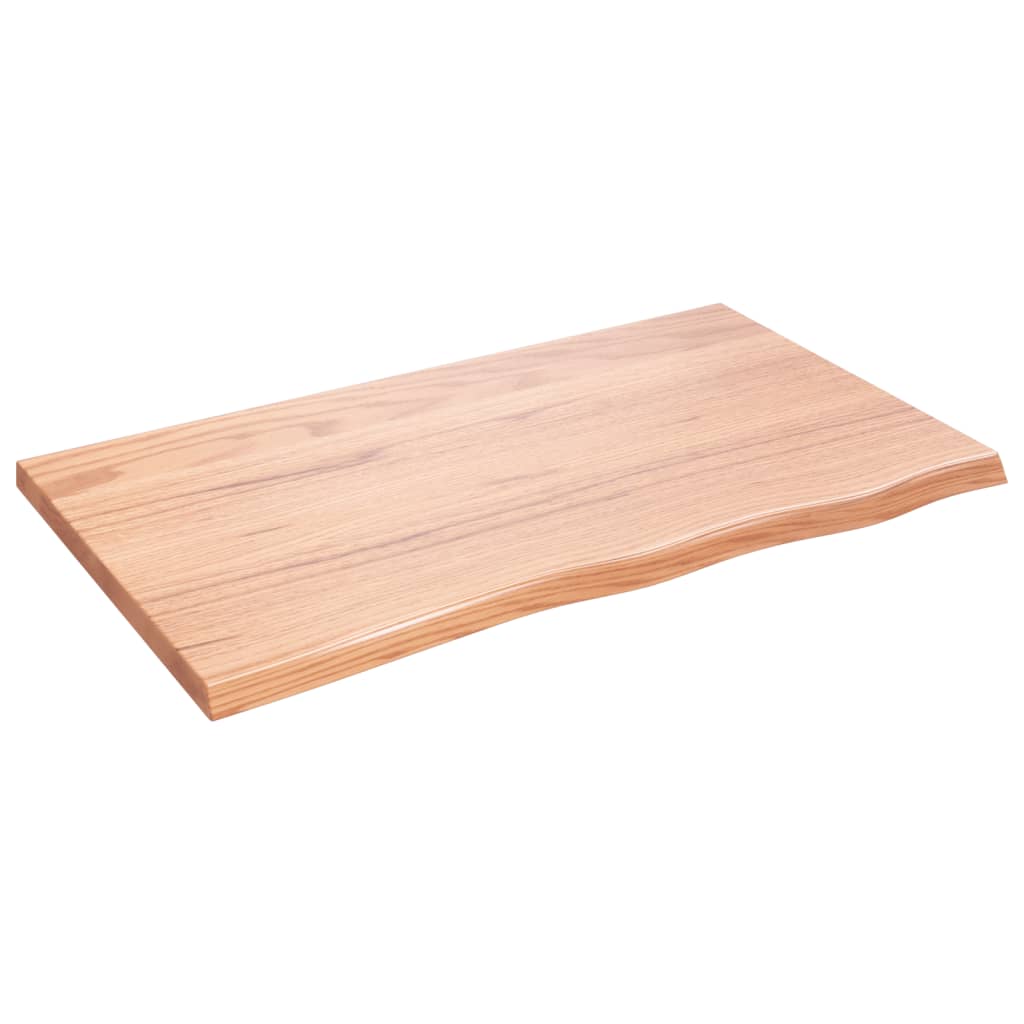 Ripiano Muro Marrone 100x60x(2-4) cm Massello Rovere Trattato | homemem39