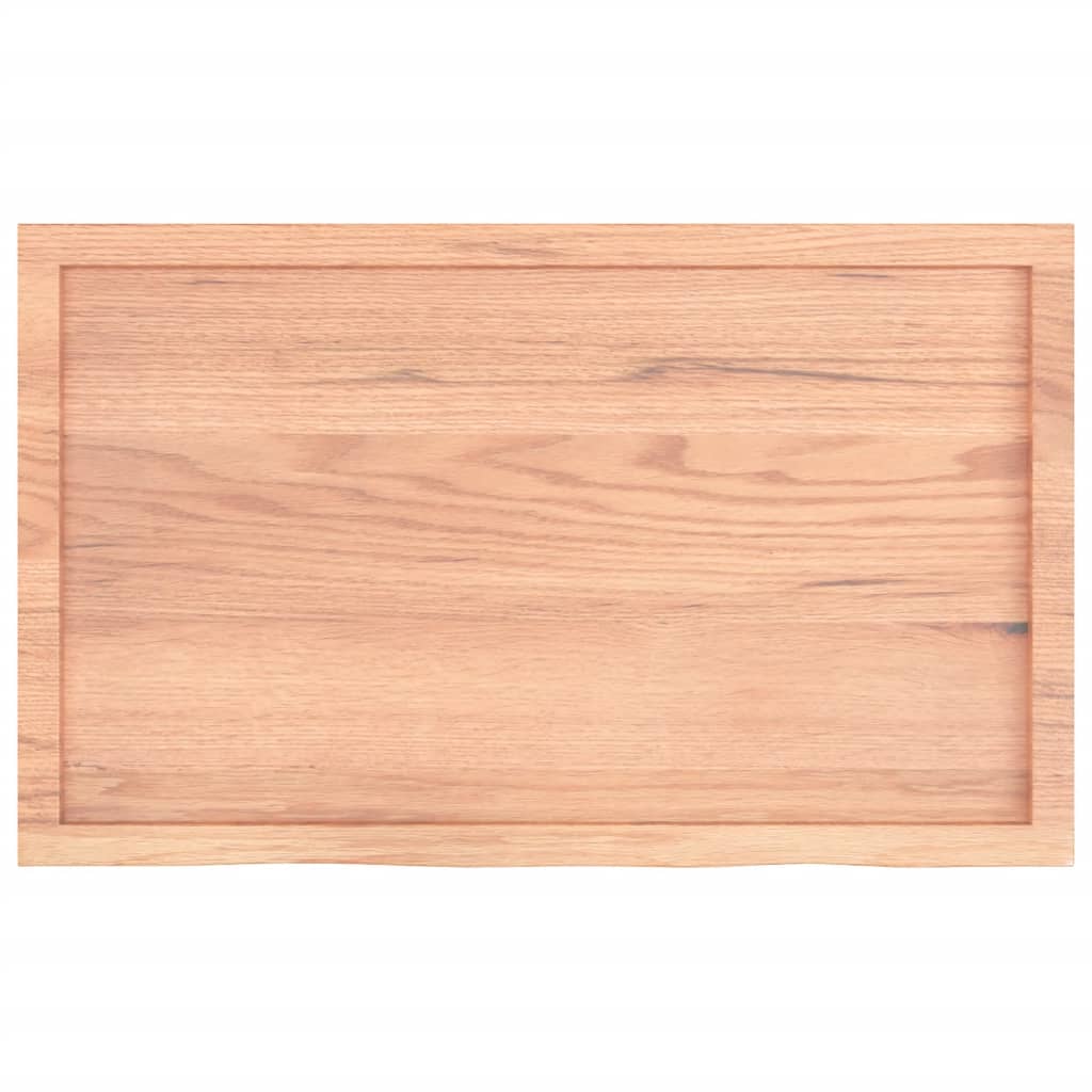 Ripiano Muro Marrone 100x60x(2-4) cm Massello Rovere Trattato | homemem39