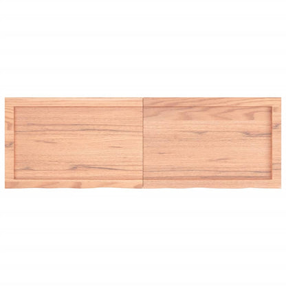 Ripiano Muro Marrone 120x40x(2-4) cm Massello Rovere Trattato - homemem39