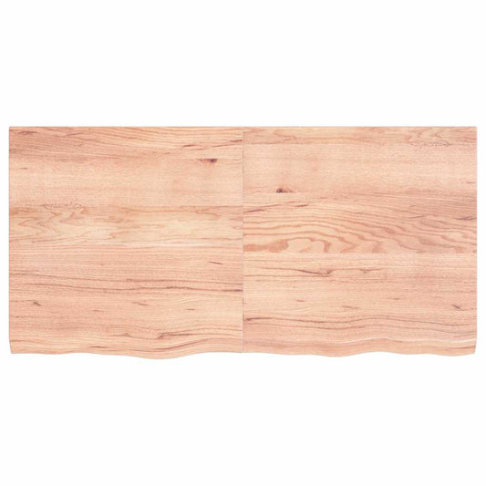 Ripiano Muro Marrone 120x60x(2-4) cm Massello Rovere Trattato - homemem39