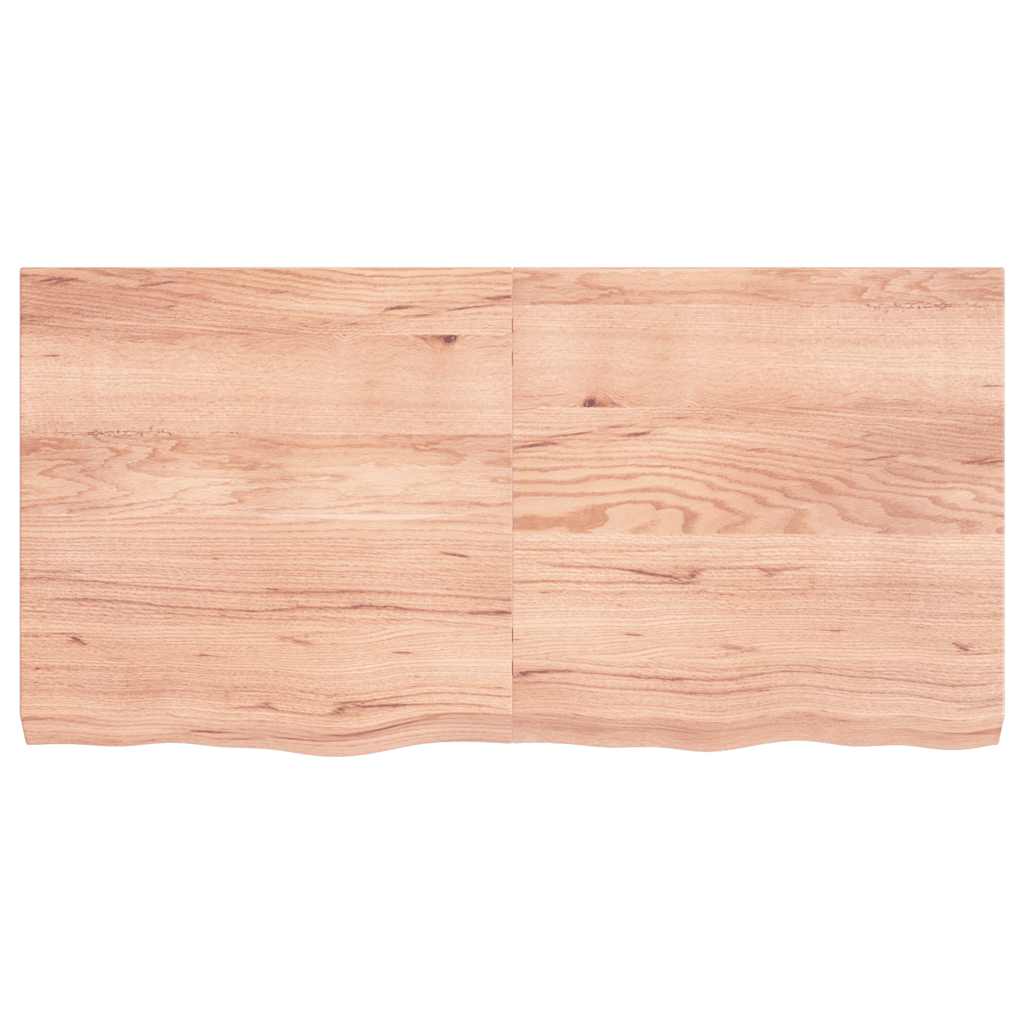 Ripiano Muro Marrone 120x60x(2-6) cm Massello Rovere Trattato