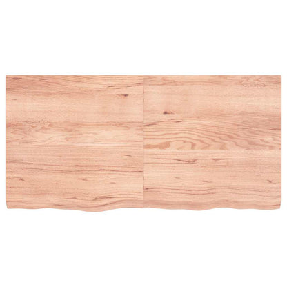 Ripiano Muro Marrone 120x60x(2-6) cm Massello Rovere Trattato