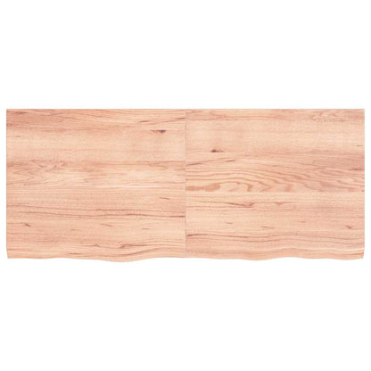 Ripiano Muro Marrone 140x60x(2-4) cm Massello Rovere Trattato