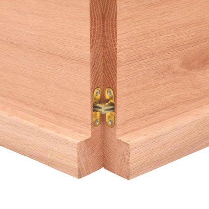 Ripiano Muro Marrone 140x60x(2-4) cm Massello Rovere Trattato