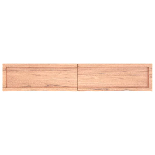 Ripiano Muro Marrone 160x30x(2-4) cm Massello Rovere Trattato | homemem39