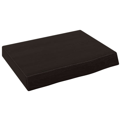 Ripiano Muro Marrone Scuro 40x30x(2-4) cm
