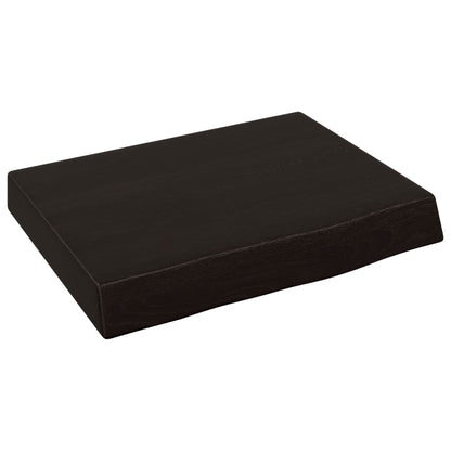 Ripiano Muro Marrone Scuro 40x30x(2-6) cm