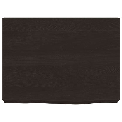 Ripiano Muro Marrone Scuro 40x30x(2-6) cm
