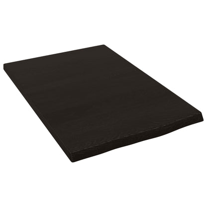 Ripiano Muro Marrone Scuro 40x60x2 cm Massello Rovere Trattato | homemem39