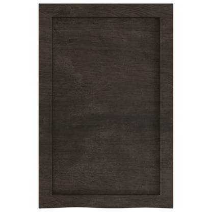 Ripiano Marrone Scuro 40x60x(2-4) cm Massello Rovere Trattato - homemem39