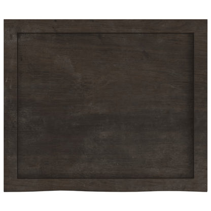 Ripiano Marrone Scuro 60x30x(2-6) cm Massello Rovere Trattato - homemem39