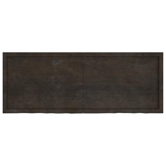 Ripiano Marrone Scuro 160x60x(2-4) cm Massello Rovere Trattato | homemem39