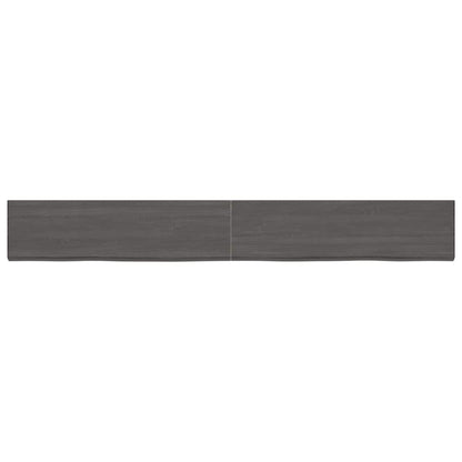 Ripiano Marrone Scuro 220x30x(2-4) cm Massello Rovere Trattato