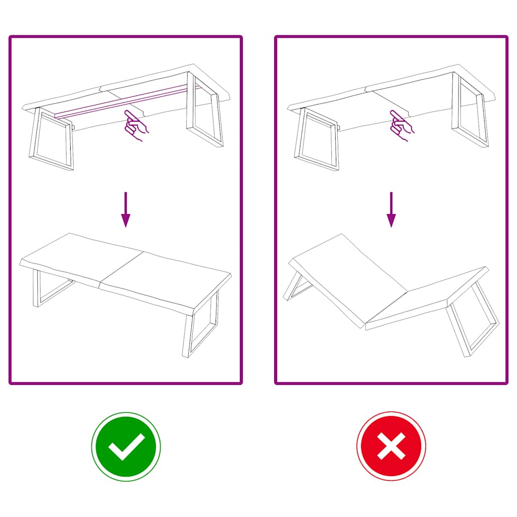 Piano Tavolo Marrone Chiaro 140x50x(2-4) cm Rovere Non Trattato - homemem39