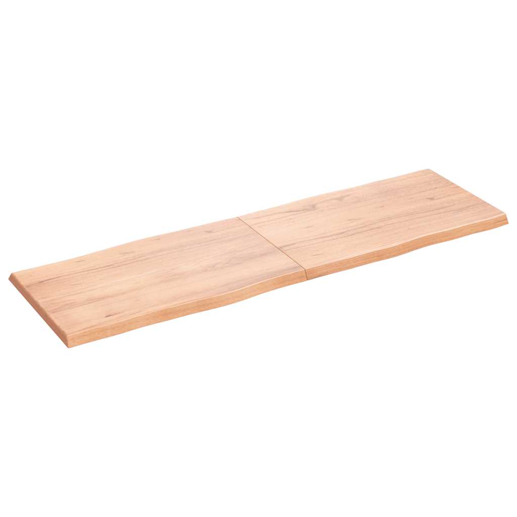 Piano Tavolo Marrone Chiaro 160x50x(2-4) cm Rovere Non Trattato