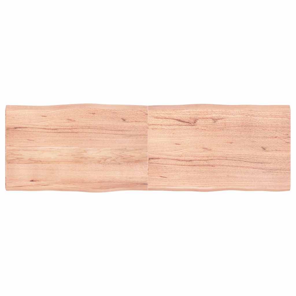 Piano Tavolo Marrone Chiaro 160x50x(2-4) cm Rovere Non Trattato