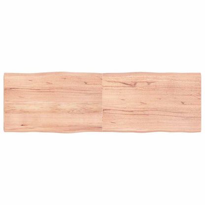 Piano Tavolo Marrone Chiaro 160x50x(2-4) cm Rovere Non Trattato