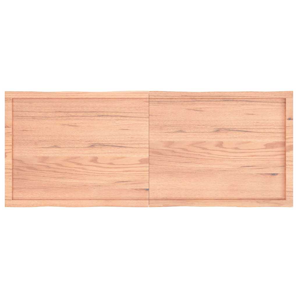 Piano Tavolo Marrone Chiaro 160x60x(2-4) cm Rovere Non Trattato | homemem39
