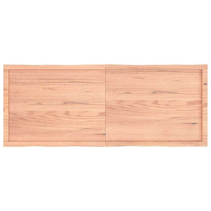 Piano Tavolo Marrone Chiaro 160x60x(2-4) cm Rovere Non Trattato