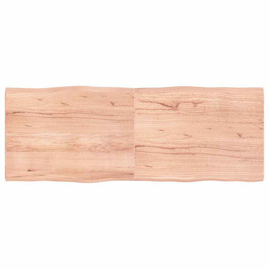 Piano Tavolo Marrone Chiaro 160x60x(2-4) cm Rovere Non Trattato