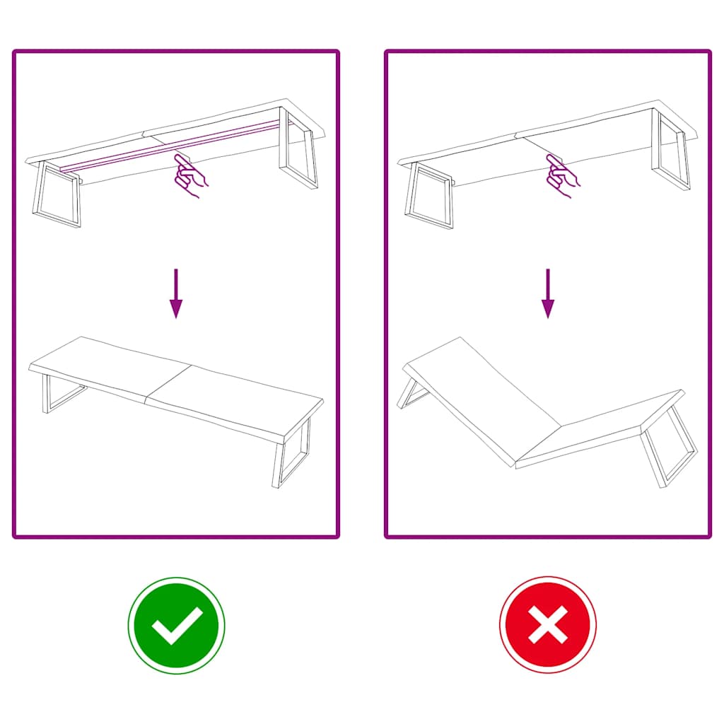 Piano Tavolo Marrone Chiaro 200x50x(2-6) cm Rovere Non Trattato - homemem39