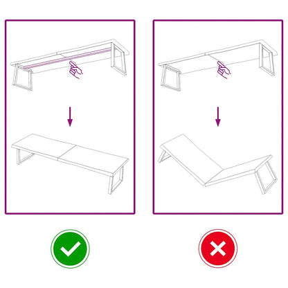 Piano Tavolo Marrone Chiaro 200x50x(2-6) cm Rovere Non Trattato - homemem39