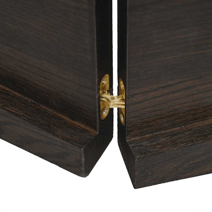Piano Tavolo Marrone Scuro 140x40x(2-4)cm Rovere Non Trattato