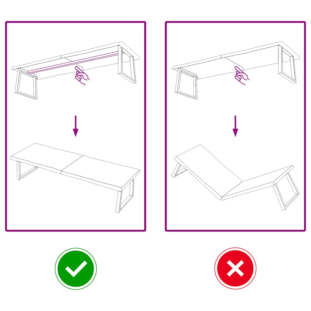 Piano Tavolo Marrone Scuro 180x50x(2-6)cm Rovere Non Trattato - homemem39