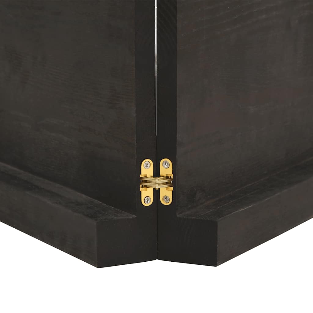 Piano Tavolo Marrone Scuro 220x40x(2-6)cm Rovere Non Trattato