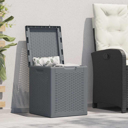Contenitore da Giardino Grigio in Rattan PP 90 L - homemem39