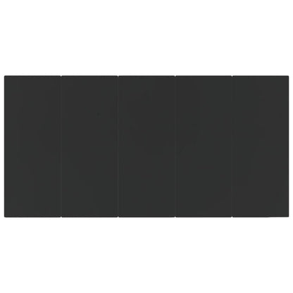 Set da Pranzo da Giardino 7 pz Nero in Polyrattan - homemem39