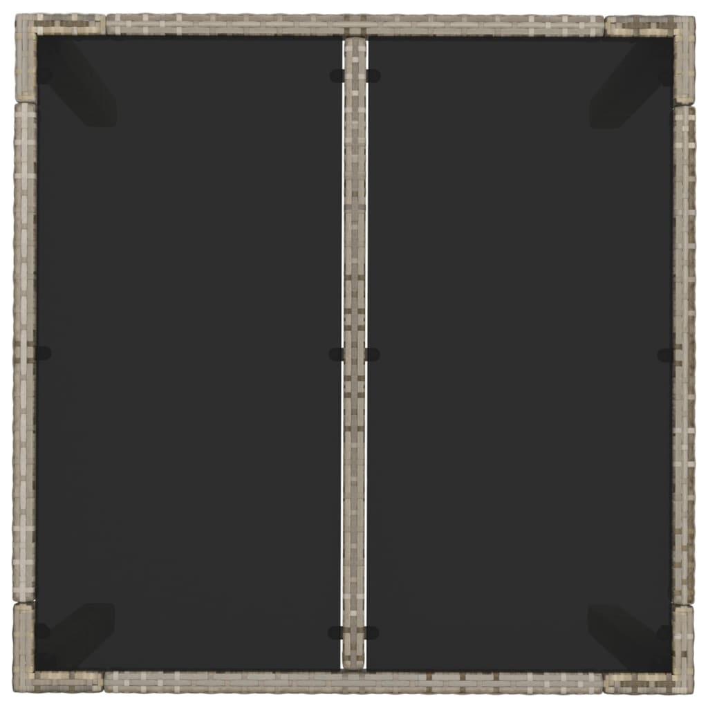 Set da Pranzo da Giardino 5 pz con Cuscini in Polyrattan Grigio - homemem39