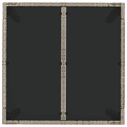 Set da Pranzo da Giardino 5 pz con Cuscini in Polyrattan Grigio - homemem39