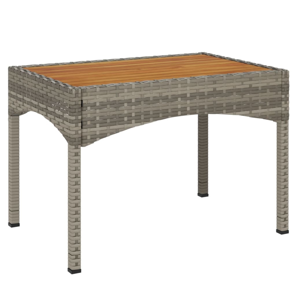 Set da Pranzo da Giardino 5 pz con Cuscini in Polyrattan Grigio | homemem39
