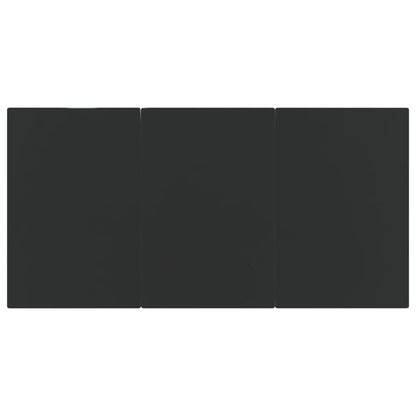 Set da Pranzo da Giardino 9 pz con Cuscini Nero in Polyrattan - homemem39