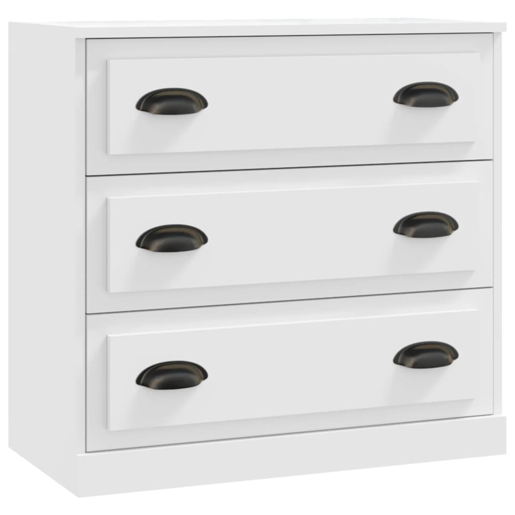 Credenze 2 pz Bianche in Legno Multistrato - homemem39