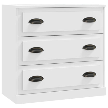 Credenze 2 pz Bianche in Legno Multistrato - homemem39