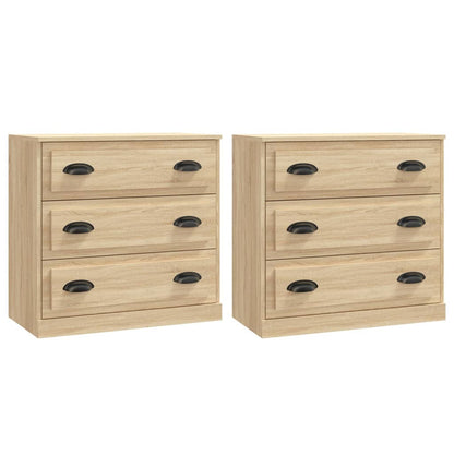 Credenze 2 pz Rovere Sonoma in Legno Multistrato - homemem39