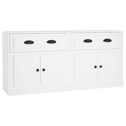 Credenze 2 pz Bianche in Legno Multistrato - homemem39