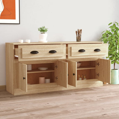Credenze 2 pz Rovere Sonoma in Legno Multistrato - homemem39
