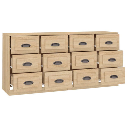 Credenze 2 pz Rovere Sonoma in Legno Multistrato - homemem39