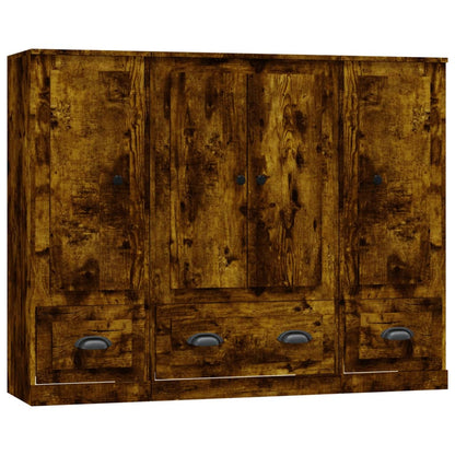 Credenze 3 pz Rovere Fumo in Legno Multistrato | homemem39