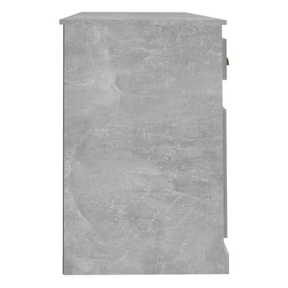 Scrivania con Armadietto Grigio Cemento in Legno Multistrato | homemem39