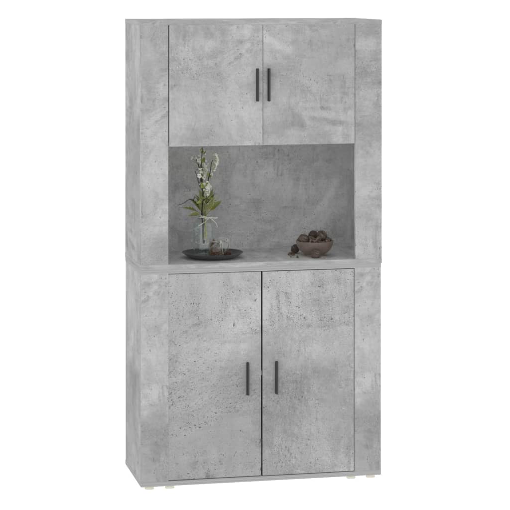 Credenza Grigio Cemento in Legno Multistrato | homemem39