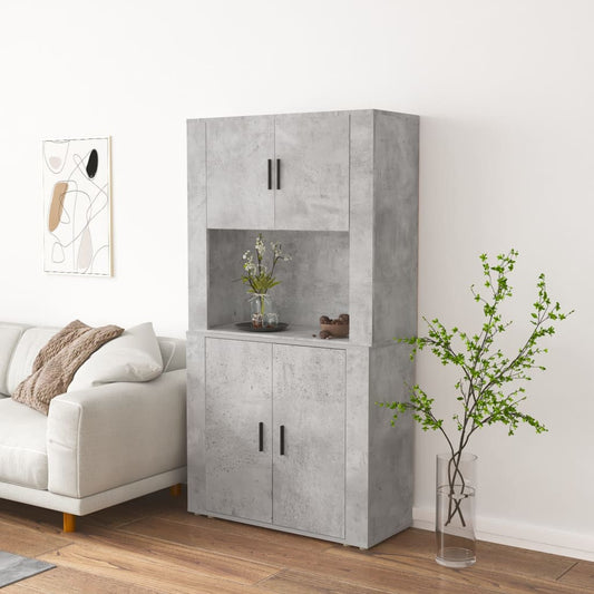 Credenza Grigio Cemento in Legno Multistrato | homemem39